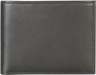 

AspenLeather Men Black Genuine Leather Wallet(6 Card Slots)