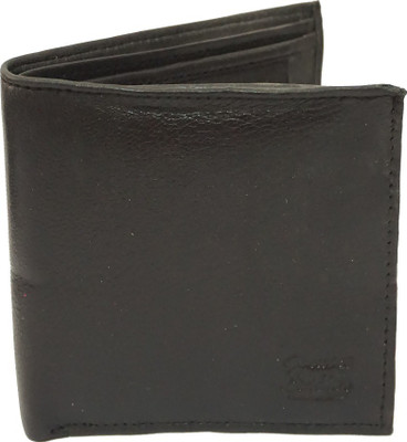 

APF COLLECTION Men Black Genuine Leather Wallet(3 Card Slots)