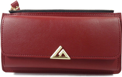 

SB Women Maroon Artificial Leather Wallet(10 Card Slots)