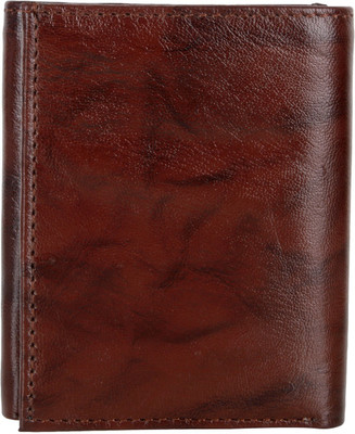 

AspenLeather Men Red Genuine Leather Wallet(6 Card Slots)
