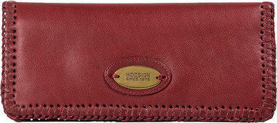 

Hidesign Women Formal Maroon Genuine Leather Wallet(8 Card Slots), Red