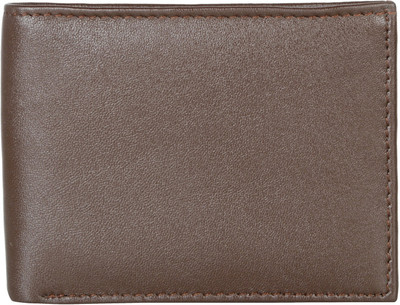 

AspenLeather Men Brown Genuine Leather Wallet(6 Card Slots)