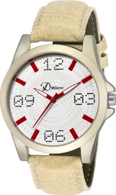 D'Milano DMGXWHT138 White Dial Watch - For Men