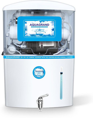 

Aquagrand Plus 14 Stage RO+UV+UF & TDS Manager 12 L RO + UV + UF + TDS Water Purifier(WHITE AND BLUE)