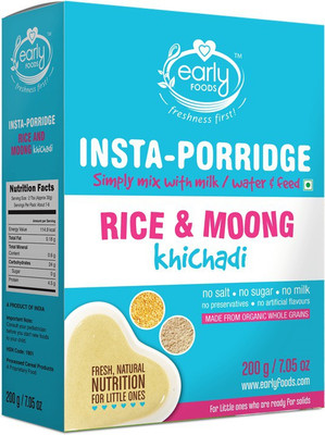 

Early Foods Instant Rice & Moong Khichdi Mix 200g Cereal(200 g, 24+ Months)