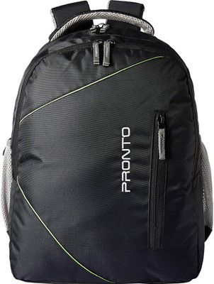 

Pronto Chequer 7.87 L Laptop Backpack(Black, Grey)