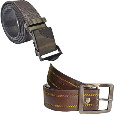 

LOOPA Men Formal Brown Synthetic Belt