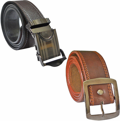 

LOOPA Men Formal Brown Synthetic Belt