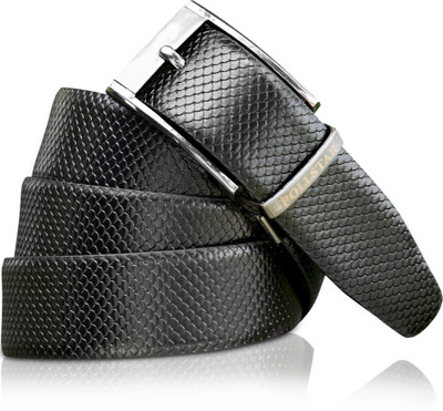 

POLLSTAR Men Formal Black Genuine Leather Reversible Belt