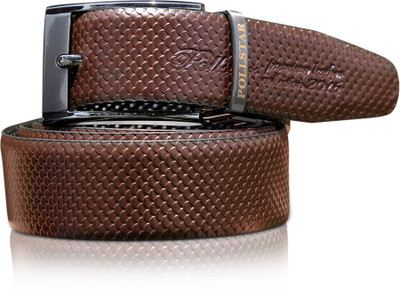 

POLLSTAR Men Formal, Casual Brown Genuine Leather Reversible Belt