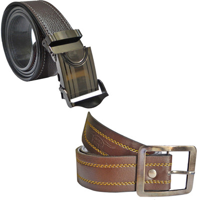 

LOOPA Men Formal Brown Synthetic Belt