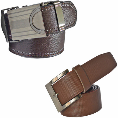 

LOOPA Men Formal Brown Synthetic Belt
