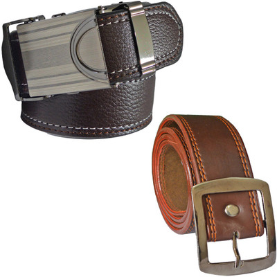

LOOPA Men Formal Brown Synthetic Belt