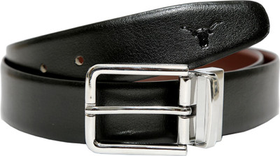 

Hidekraft Men Formal Black, Brown Genuine Leather Reversible Belt