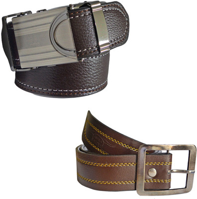 

LOOPA Men Formal Brown Synthetic Belt