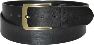 

Torque Dzinte Men Formal Black Genuine Leather Belt