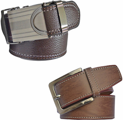 

LOOPA Men Formal Brown Synthetic Belt