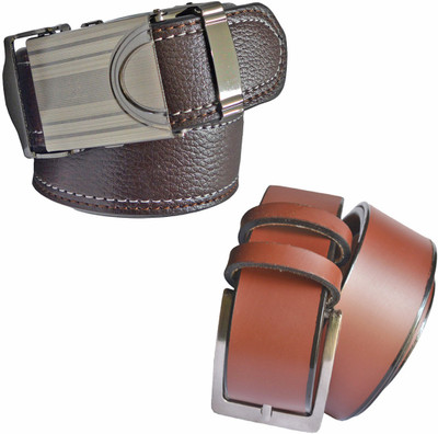 

LOOPA Men Formal Brown Synthetic Belt