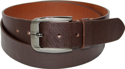 

Torque Dzinte Men Formal Brown Genuine Leather Belt