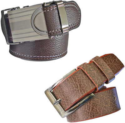 

LOOPA Men Formal Brown Synthetic Belt