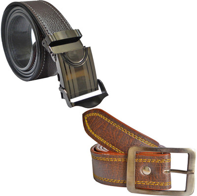 

LOOPA Men Formal Brown Synthetic Belt