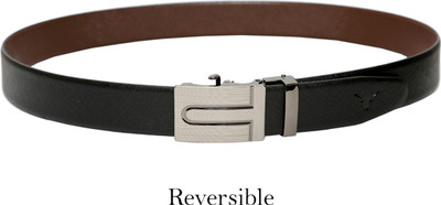 

Hidekraft Men Formal Black, Brown Genuine Leather Reversible Belt