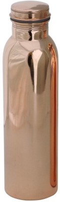 Dhruv COPPER WATER BOTTLE, LEAKPROOF, JOINTLESS, CAPACITY: 1000ML, SET OF 2 ml Bottle(Pack of 2, Gold, Copper)