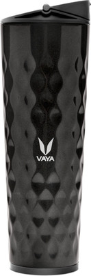 

Vaya sport water bottle 600 ml Sipper(Pack of 1, Black), Shiny black