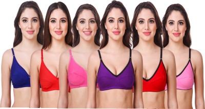 In Beauty Premium Women Full Coverage Non Padded Bra(Multicolor)