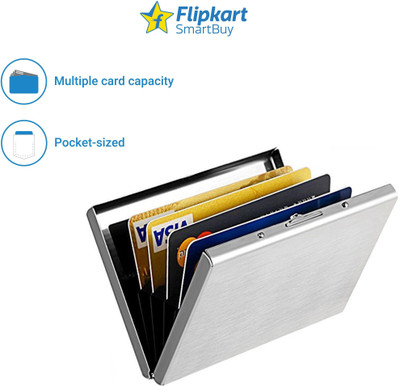 

Flipkart SmartBuy Combo of 1 Silver Plain ATM Special Edition & 1 Enticing Stunning ATM / ID / DEBIT / CREDIT / VISITNG 10 Card Holder(Set of 2, Multicolor)