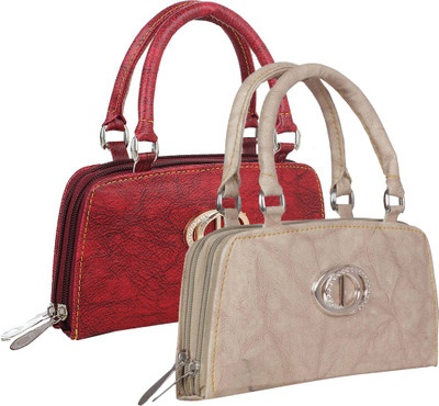 

Element Cart Casual, Party Red, Beige Clutch, Beige;red