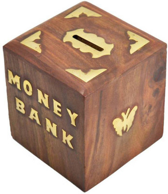 

Huzain Handicrafts Antique Coin Bank(Brown)