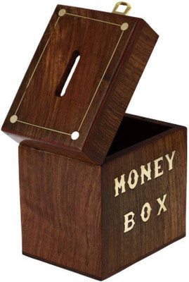 

all crafts art money bankkk Coin Bank(Brown)