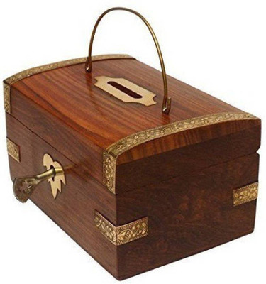 

OnlinePurchas beautiful coin box Coin Bank(Brown)