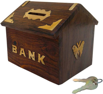 

MartCrown New hut design Coin Bank(Multicolor)