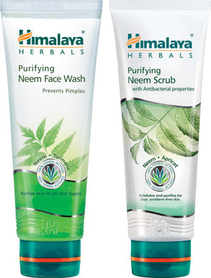 

Himalaya Purifying Neem Scrub and Face Wash(Set of 2)