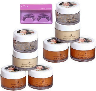

9 to 5 Eyelashes, Shahnaz Husain Gold Facial Kit ( Pack Of 2)(Set of 3)