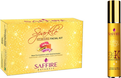

Saffire 24K Gold Facial Kit 38g & 24K Gold Serum(Set of 2)