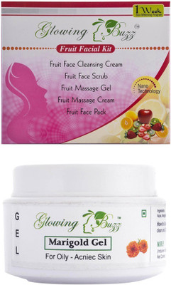 

Glowing Buzz Combo of fruit facial kit and marigold gel(Set of 2)