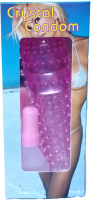 

Zedex Pack of 04 Extra Dotted Washable Re-usable & Durable Silicon Crystal Condom(Set of 4, 1S)