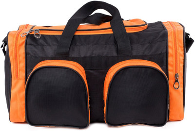 

TT BAGS DUFFLE-3 Travel Duffel Bag(Black, Orange)