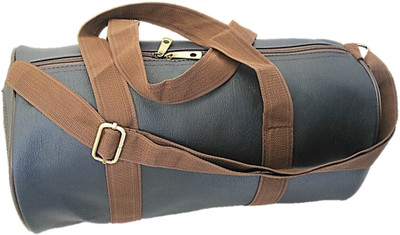 

Muccasacra Trendy Silky Blue Weekender Duffel Gym Bag with 3 compartments Gym Bag(Blue)