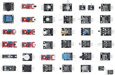 

TechWiz Ultimate 37 in 1 Sensor Modules Kit for Arduino Uno R3, Mega 2560, Raspberry Pi With Box Electronic Components Electronic Hobby Kit