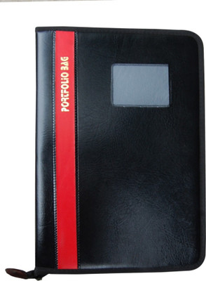 

Aahum Sales Faux Leather Executive Series Portfolio File Folder(Set Of 1, Black)