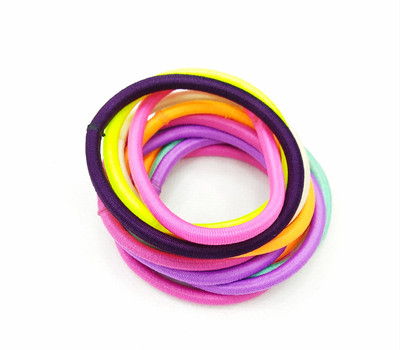 

fairytale High Quality Ponytail Holder Hair Rubber Bands Neon Multi Colour.Set Of 10 pcs Rubber Band(Multicolor)
