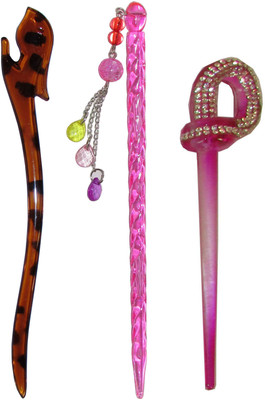 

forsake Combo of Multi Color Juda Sticks Bun Stick(Multicolor)