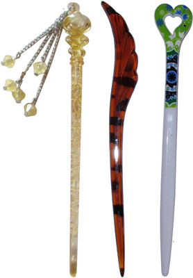 

Arctic Combo of Multi Color Juda Sticks Bun Stick(Multicolor)