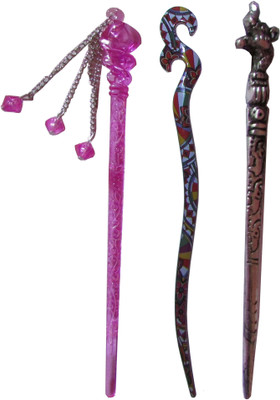 

empathy Combo of Multi Color Juda Sticks Bun Stick(Multicolor)