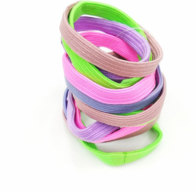 

fairytale Premium Quality Hair Bands Elastic Rubber Bands Accessories for Girls/Women , Bright Colors for The Summer (Set Of 10 Pcs) Rubber Band(Multicolor)