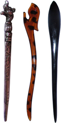 

fabricate Combo of Multi Color Juda Sticks Bun Stick(Multicolor)